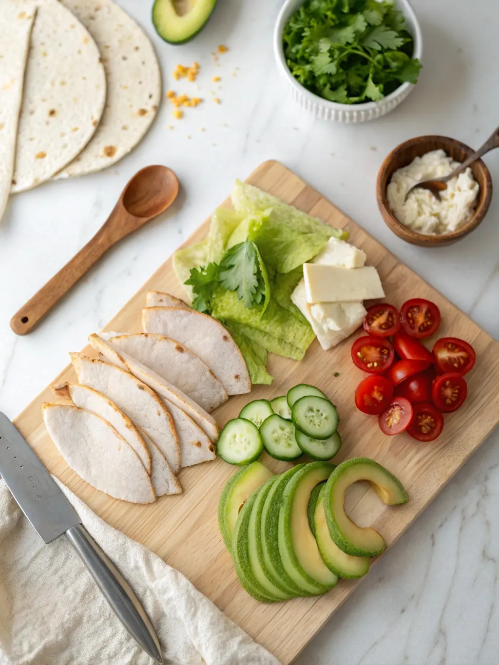 Protein-Packed Wrap Sandwiches That Won't Get Soggy ingredients