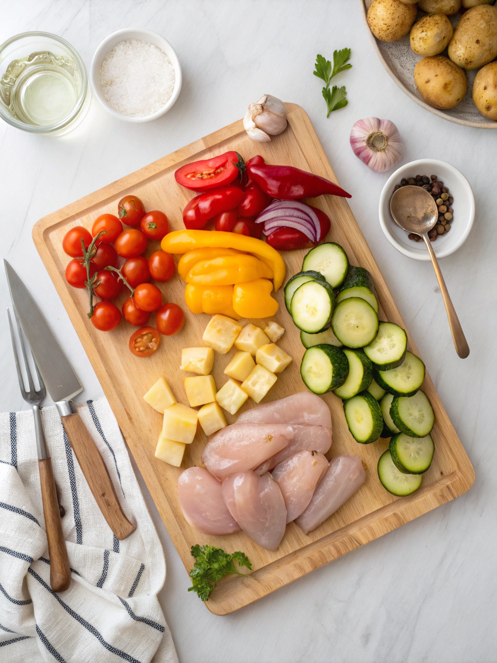 sheet pan dinneringredients
