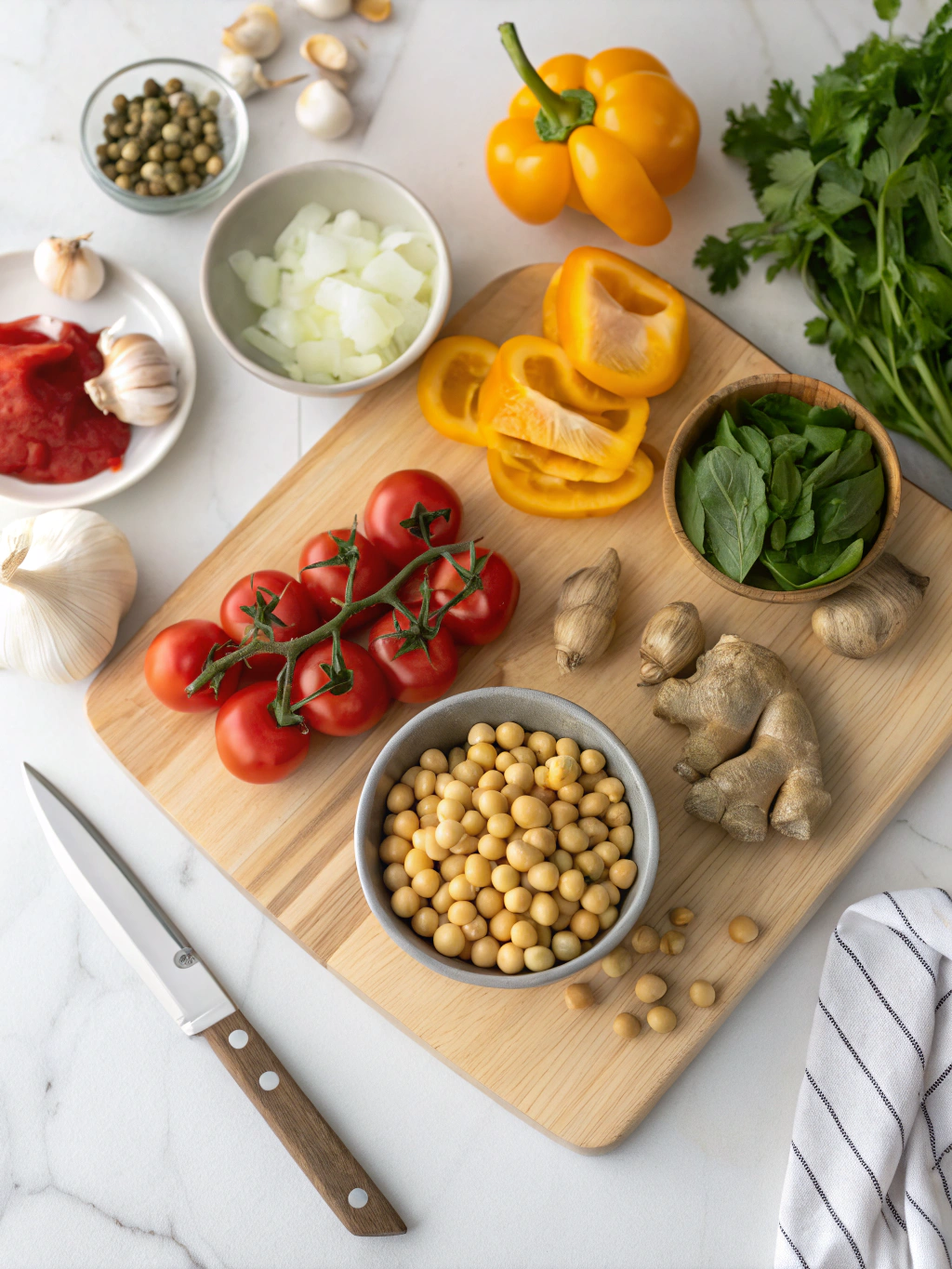 vegetarian curryingredients