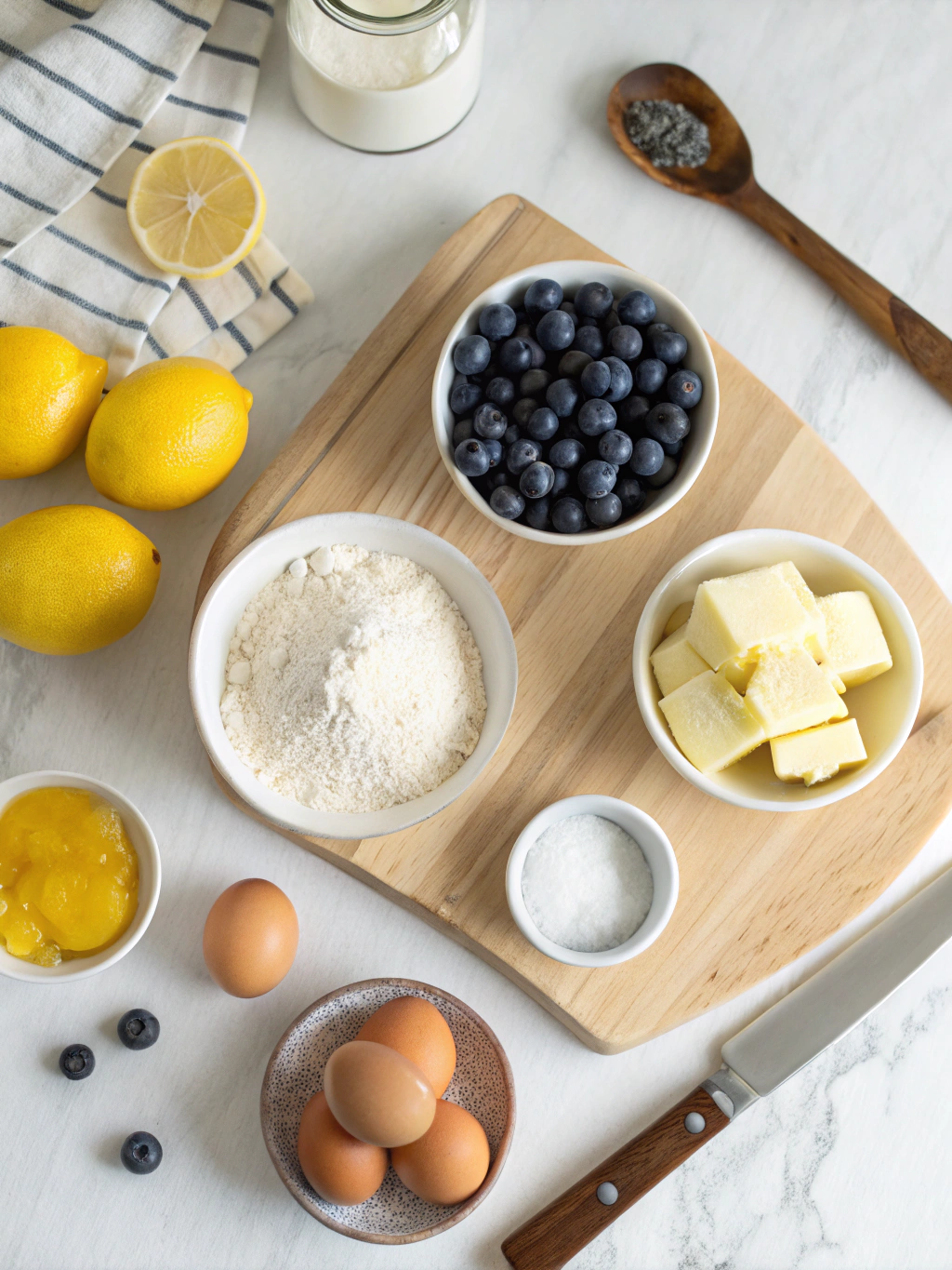 lemon blueberry muffinsingredients